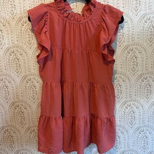 Entro NWT Southern Bow Tie Back Top in Mauve size Small $40 MSRP